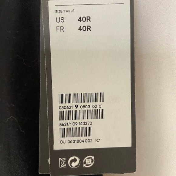 H&M SLIM FIT BLACK MENS CHINO DRESS PANTS SZ 40 NWT - Picture 6 of 6